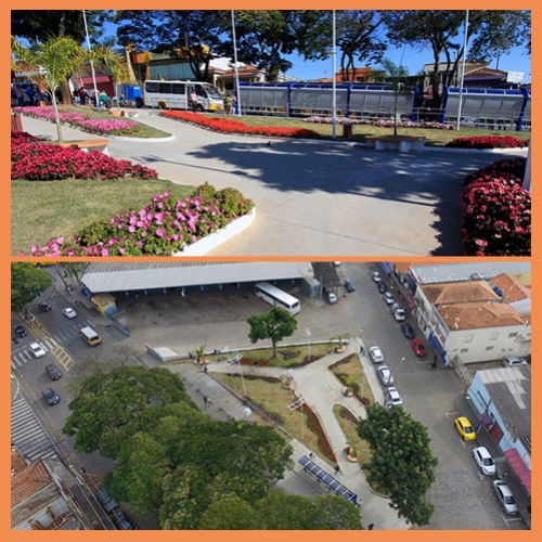 Revitalização da praça da rodoviária é entregue à população