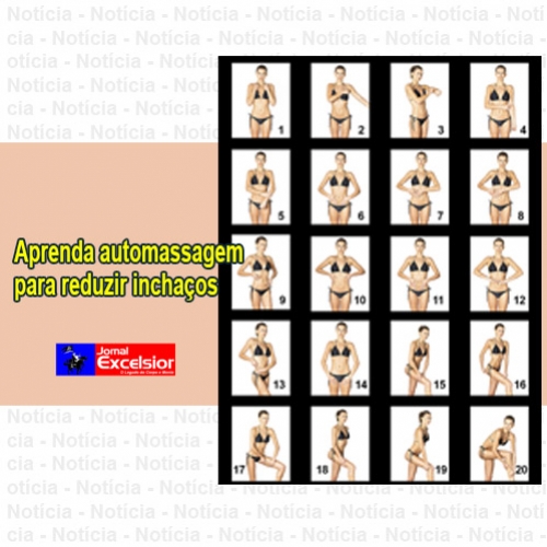 Aprenda automassagem para reduzir inchaços