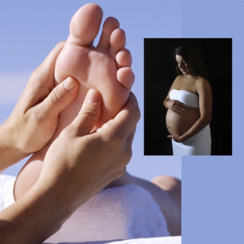 Reflexologia podal alivia dores nos pés na gestação