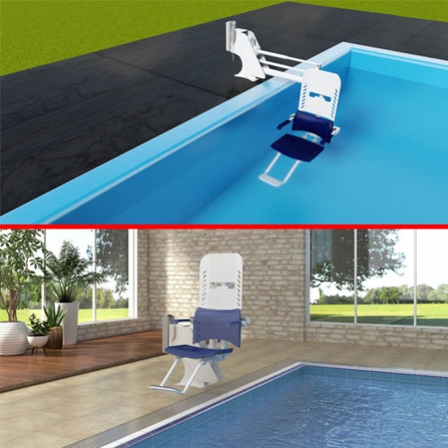 Cadeira para piscinas proporciona acessibilidade à necessitados